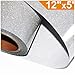 ARHIKY Glitter 12''x5ft Silver Heat Transfer Vinyl Roll(HTV) for T-Shirt Clothing Garment Bags