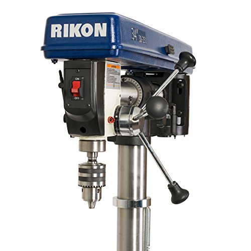 Rikon 30251 3,100 RPM 34Inch Radial Floor Drill Press with Chuck Key