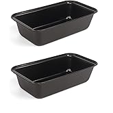 ZSDRTYU Loaf Pan, 2 Pack Baking Pan Mini Loaf Pans Bread Pans For Homemade Bread, Bread Loaf Pan Bread Baking Pan For Home Baking Bread Cake (Medium)