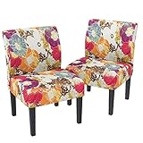 mecor Modern Armless Accent Chairs Set of
