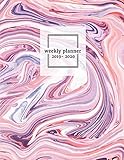 Weekly Planner 2019 - 2020: Marble Textured 2-Year Notebook Calendar Journal. Stylish 24-Month Color by 