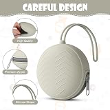 Aolso Silicone Pacifier Holder Case Grey, Baby Soother Pod Travel view 5