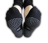 Non Slip Skid Socks with Grips, For Hospital, Yoga, Pilates, 2 Pairs Set