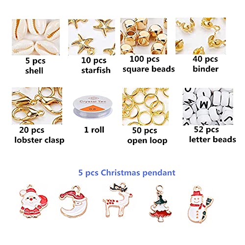 Joojus 3500+ Pcs 6mm 20 Colors Flat Round Polymer Spacer Clay Heishi Beads DIY Jewelry Marking Kit for Jewelry Making Bracelets Necklace Earring, DIY Craft Kit Findings with Pendant and Jump Rings