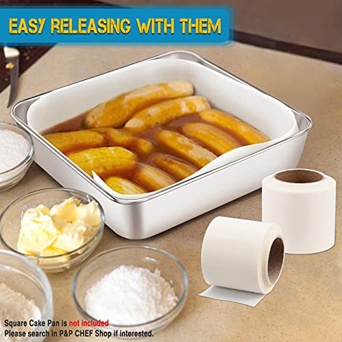 Cake Pan Liner Roll Pack of 2, P&P CHEF 1.85in x 111.5ft Baking