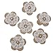 MagiDeal Hessian Burlap Lace Flowers Bridal Wedding Craft DIY Making Decoration Pack of 6
