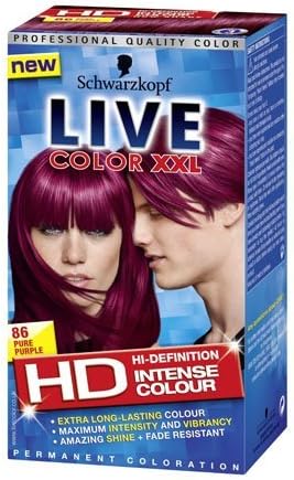 Live XXL Hair Color, Pure Purple 86 by LIVE XXL