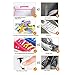LattoGe Tieless Elastic Silicone No Tie Shoelaces Lace Lock Bands for Kids, Adults Athletic Running Shoe Laces,Seakers (Adults Size White) …