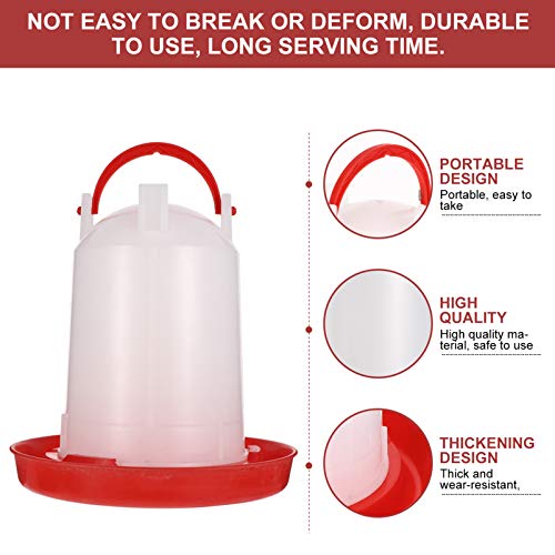 Balacoo Geflügel Futterautomat Kunststoff Geflügeltränke Futterspender Futterstation Wasser Feeder für Vogel Wachtel… – Bild 6