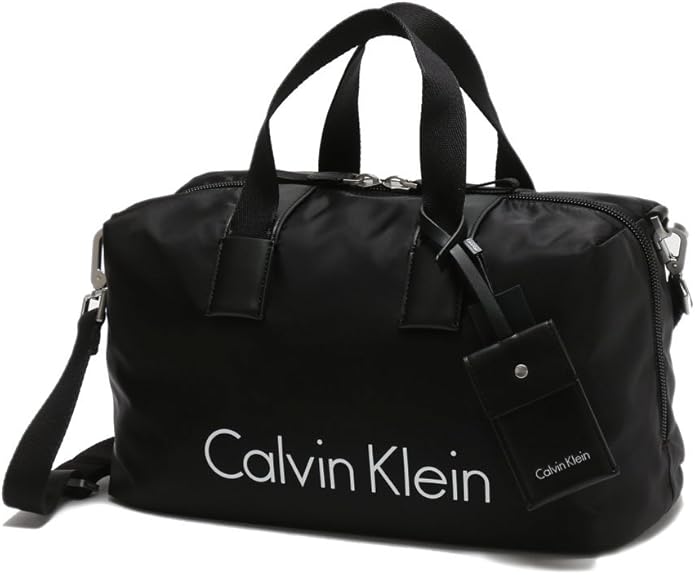 Amazon (カルバン クライン) Calvin Klein ナイロン 2WAY ロゴプリント ミニボストンバッグ [並行輸入品