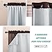 NICETOWN Blackout Draperies Window Curtain Liners - Thermal Insulated Rod Pocket Curtains, Blackout Curtain Liners Darkening for 95 inch Curtain (2 Pieces with Hooks, Each 27