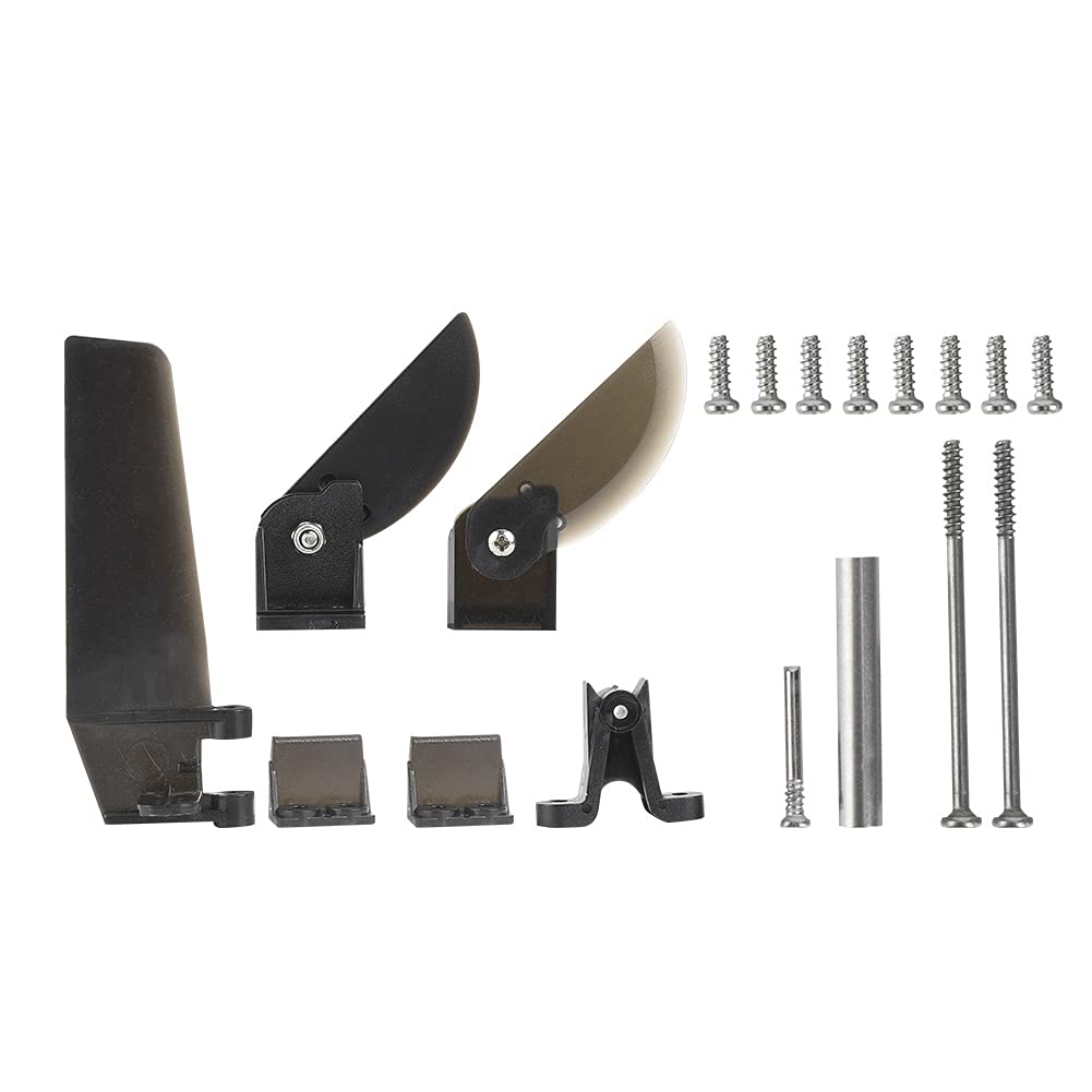 Shanrya RC Boat Parts, Turn Fin Assembly, Plastic + Metal, FT012 Compatible, Kids, Children, Unisex, Safe High-Speed Turning