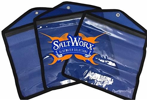 (3) Saltworx XL JUMBO 12" Fishing Lure &amp; Rig Tackle Bags - Offshore Saltwater Fishing