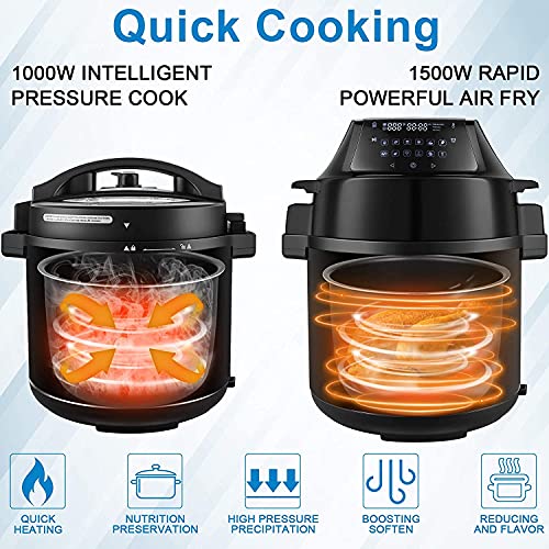 17in1 Electric Pressure Cooker 6 Quart Pressure Cooker Air Fryer