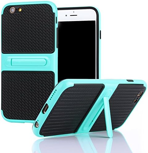 iPhone 6/6S Case, Vecan [Dual Layer Protection] with Kickstand Hard Plastic and Soft TPU Phone Case for iPhone 6 and iPhone 6S 4.7 inch
