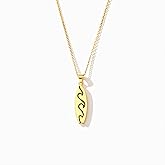 SOPIFY Learn To Surf Surfboard NecklaceWave Surfboard Necklace Learn To Surf Gift Items for Women Handmade Surf Board Jewelry Surfing Necklace