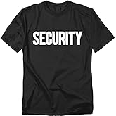 Popfunk Security T Shirt Event Crew Bouncer Tee for Men or Women, Unisex Adult