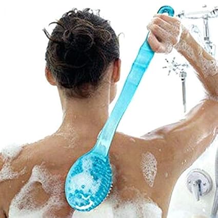 BOXO Bath Loofah Back Scrubber With Handle For Men & Women, 35 Grams, Pack Of 1