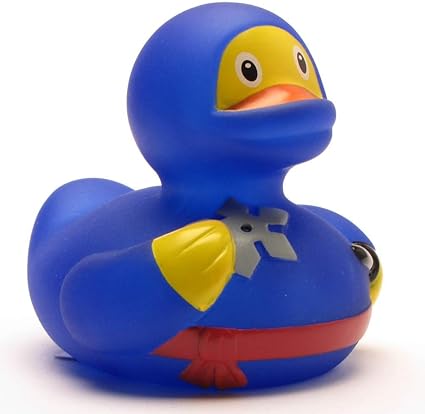 blue rubber duck