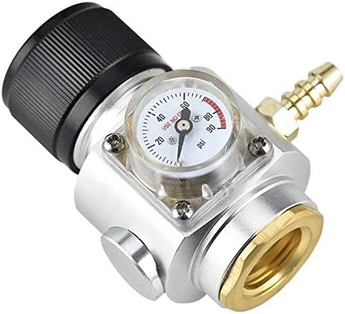 Namvo CO2 Keg Charger Stainless Steel Mini Gas Regulator Soda Keg Co2 Regulator for Soda Maker Sparkling Water Beer Soda Bottle