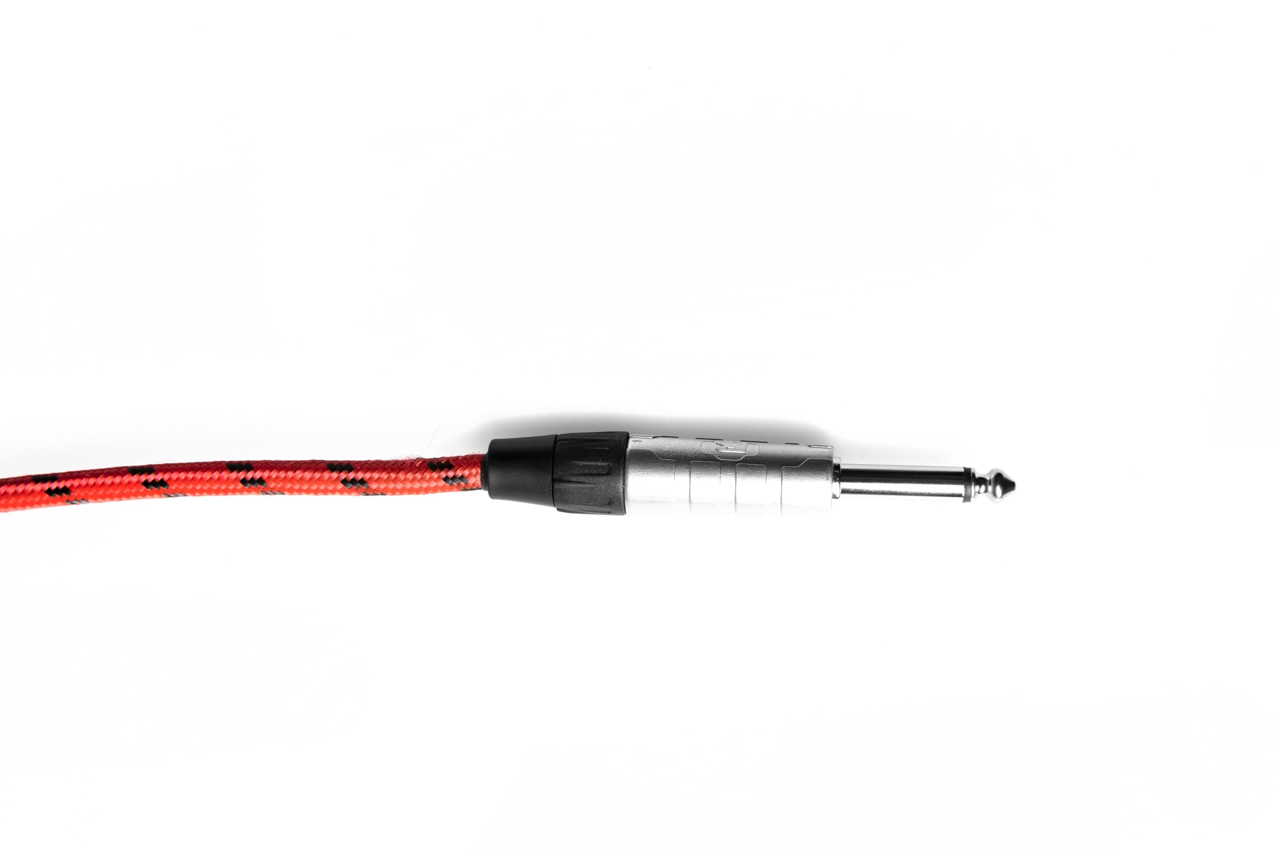 GEWA Instrument cable Mono Pro Line 6m angle jack, black red, 6.3 mm mono jack - 6.3 mm angle jack mono, 190519