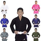 Elite Sports Kids BJJ GI, GIS for Youth Jiu Jitsu IBJJF Children's Lightweight Brazilian Jiujitsu Kimono W/Preshrunk Fabric & Free Belt