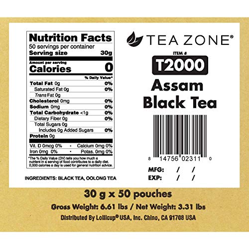 Tea Zone Classic Assam Black Tea Case 50 x 1oz Bag Pricepulse