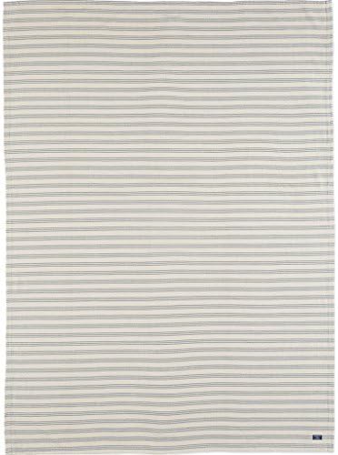 Faribault Woolen Mill Beacon Stripe Cotton Throw, Navy