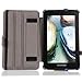 MoKo Slim-Fit Multi-angle Folio Cover Case for Lenovo IdeaTab A1000 7-Inch Android Tablet, Carbon Fiber BLUE