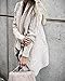 Bigyonger Women's Long Sleeve Button Wrap Open Front Cable Knit Sweater Shawl Cardigans