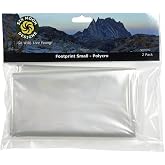 Six Moon Designs Polycro Footprint - Small Ultralight Tent Ground Cloth 2-Pack - Protective Polyolefin Groundsheet for 1 Person Tents, Lunar Solo, Skyscape Scout, Trekker, and Gatewood Cape