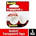 Scotch® Transparent Tape , 0.5 in x 450 in (12.7 mm x 11.4 m)
