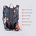 Pinty Waterproof Ripstop Hydration Backpack Pack with 2L (0.5 Gallon) Water Bladder for Hikers, Bikers, Joggers, Campers (Orange)