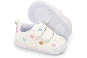 Clowora Baby Boys Girls Shoes Non-Slip Rubber Sole Sneakers Infant First Walking Toddler Crib Shoes Newborn Loafers Flats.