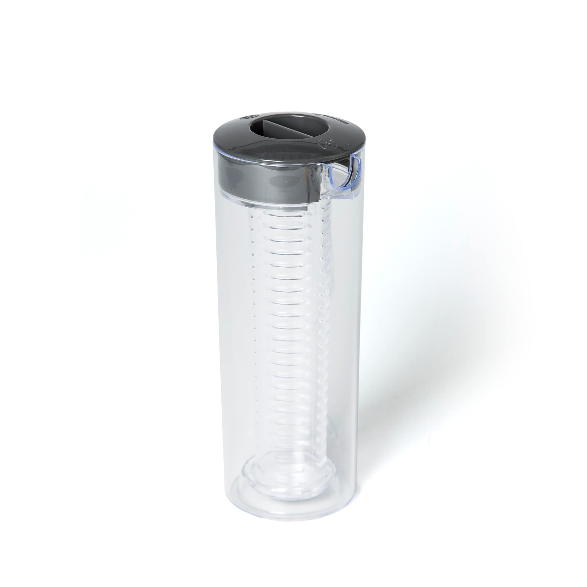 Amuse 1 Litre Jug with Fruit Infuser Pitcher Water Bottle BPA Free Lockable Lid Impact & Scratch Resistant Spill Proof Spout