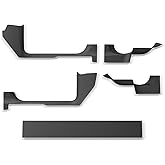 LUCKEASY 5PCS for Tesla Model Y Juniper 2025 2026 Front & Rear Door Threshold Strip 2nd Row Seat Lower Protector Anti-dust Pa