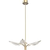 Alora PD321105NB Flora Pendant, LED, Natural Brass