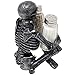 Scary Skeleton Glass Salt and Pepper Shaker Set with Decorative Spice Rack Display Stand Holder Figurine for Spooky Halloween Party Decorations and Skulls & Skeletons Kitchen Décor As Gothic Gifts