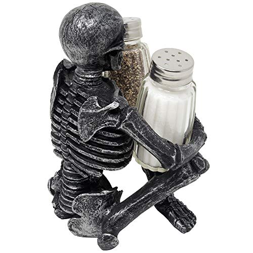 Scary-Skeleton-Glass-Salt-and-Pepper-Shaker-Set-with-Decorative-Spice-Rack-Display-Stand-Holder-Figurine-for-Spooky-Halloween-Party-Decorations-and-Skulls-Skeletons-Kitchen-Decor-Table-Centerpiece-Scu