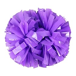 Hooshing 2PCS Purple Pom Poms Cheerleading with