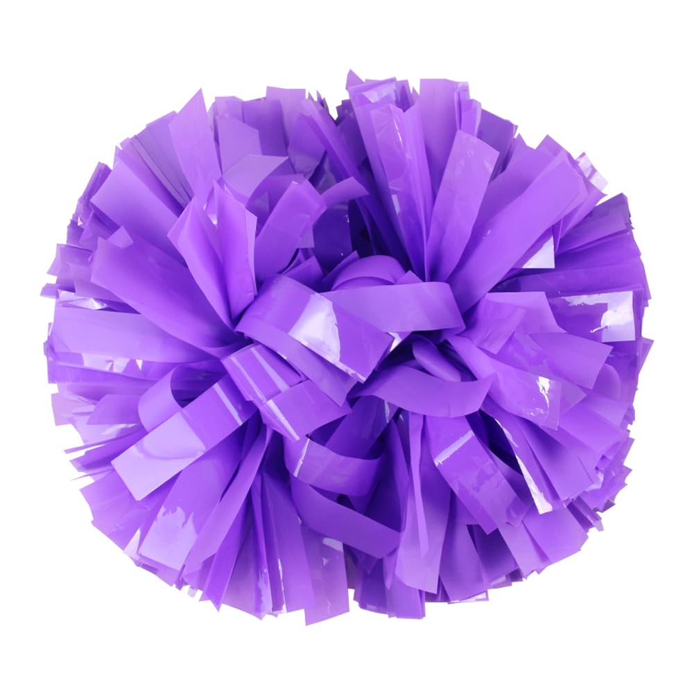 Hooshing 2PCS Purple Pom Poms Cheerleading with