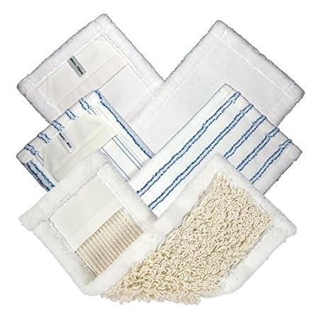 Microfaser Wischbezüge im 3er Universal-Set Bürste, Staub und Flausch, Größe: 11x40 cm, für Haushalt, Küche, Bad und vieles m