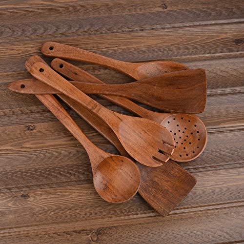 Wooden Utensils Wooden Spoons and Spatulas For Nonstick Pans Kitchen Tool For Cooking Kitchen