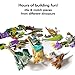 10 Pcs Dinosaur Building Blocks Action Figures Toy Set - Chimpy - Dino Stackable Figures Lot, for Boys and Girls, Perfect as Party Supplies, or as Cake Toppers