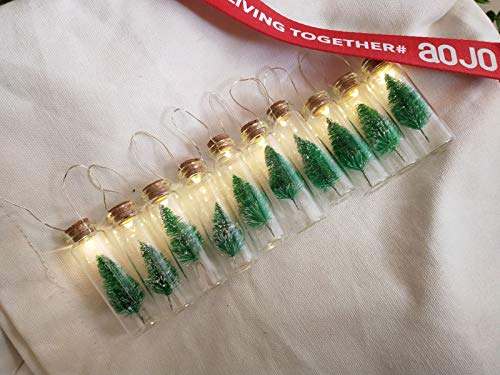 1M Battery Christmas Tree Mason Jar String Fairy Lights Glass Bottle Garland