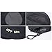 YCHY Folding Fishing Hat 360° Solar Protection UPF 50+ Unisex Flat Sun Caps Removable Neck&Face Flap Cover Hats for Hiking,Fishing,Hunting,Backpacking,Cycling, Camping,Outdoor Sports (Black)