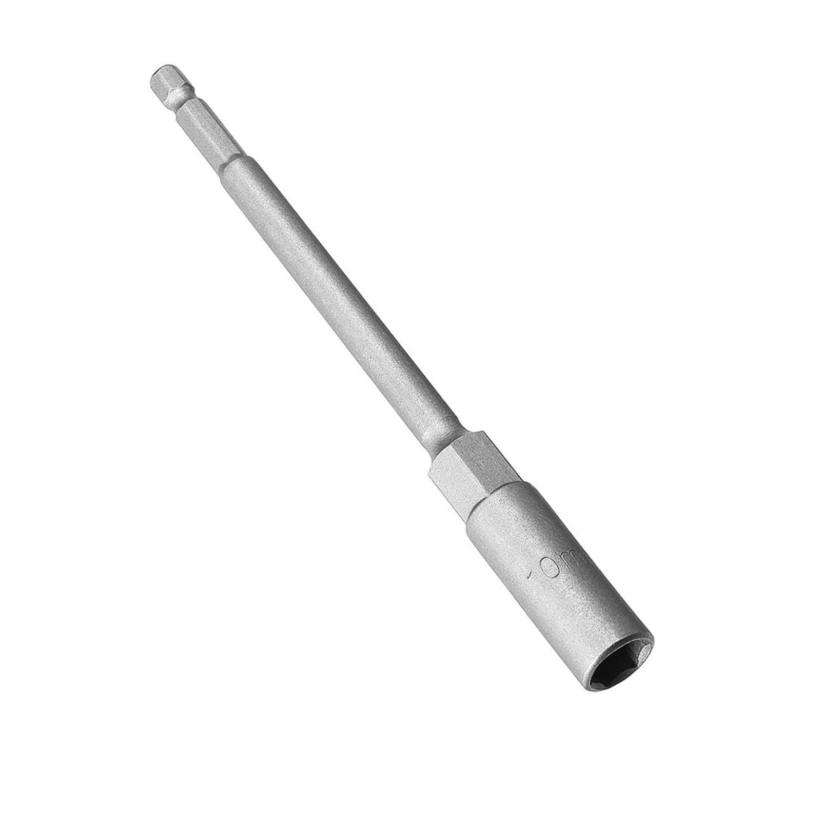 TOP-VIGOR 150mm Nut Setter Driver Drill Bit Set, 1/4 inch Hex Shank Quick Change, 10mm Length Metric Nut Driver Set for Woodworking, Auto Repairing, Machine Maintenance, Furnitures