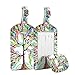 FINTIE 2 Pack Luggage Tags, Leather Name ID Labels with Privacy Cover for Travel Bag Suitcase, Theme - Love Tree
