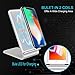 Qi Wireless Charger,Guanchi Aluminum Fast Wireless Charging Pad Stand (NO AC Adapter) for Galaxy Note 8 S8 S8 Plus S7 Edge S7 S6 Edge Plus Note 5, Standard Charge for iPhone X iPhone 8 8 Plus-Silver