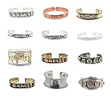 Om Mani Padme Hum Tibetan Yoga Meditation Mantra Cuff Bracelet